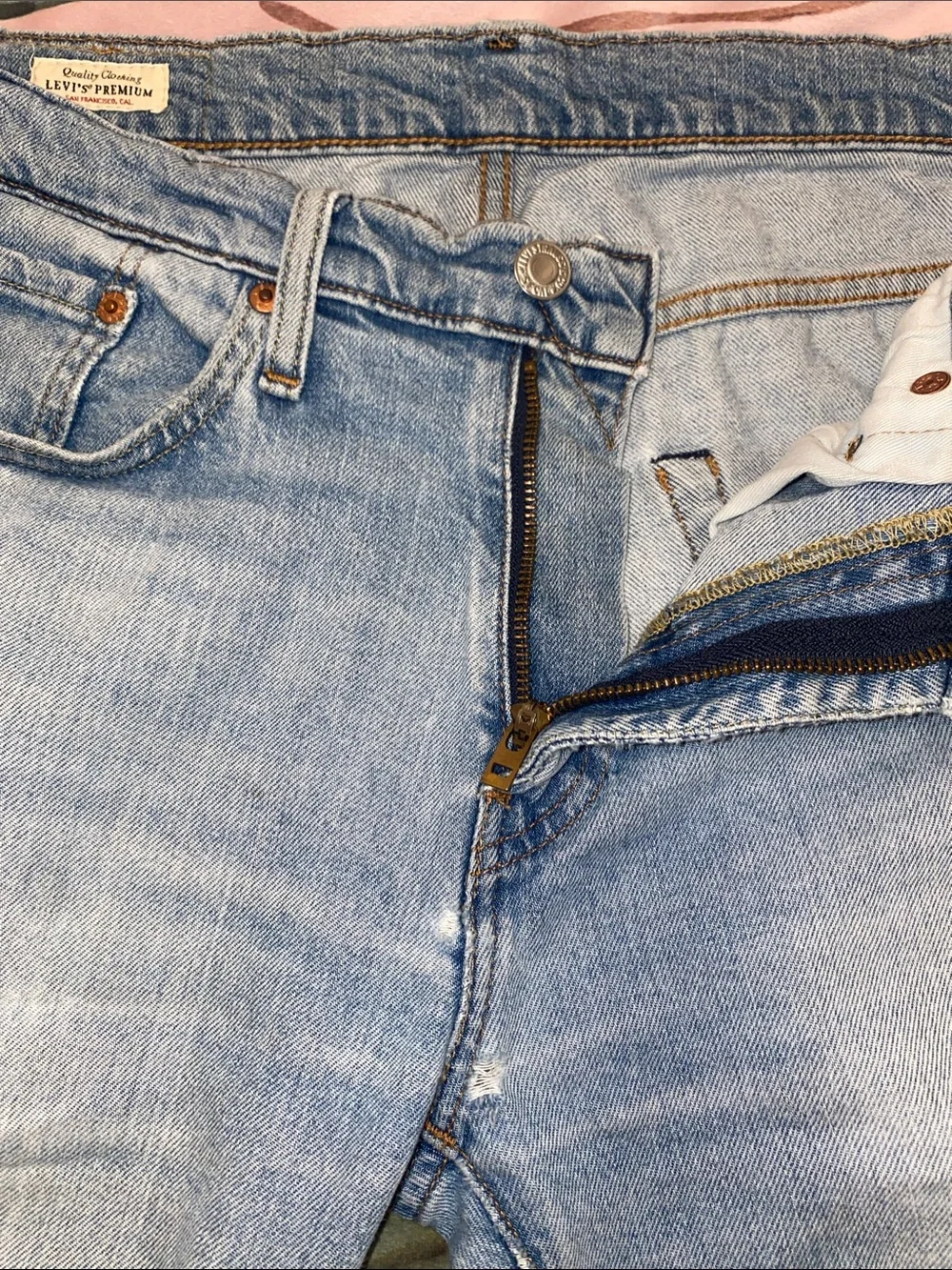 Levi's Light Blue Straight Jeans